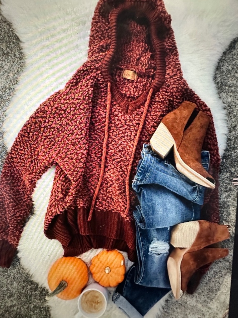 Pilcro hoodie knit sweater